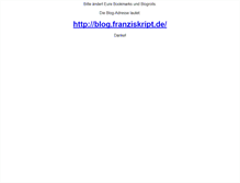 Tablet Screenshot of franziskript.de